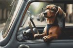 (image for) Going for a Ride - Dachshund